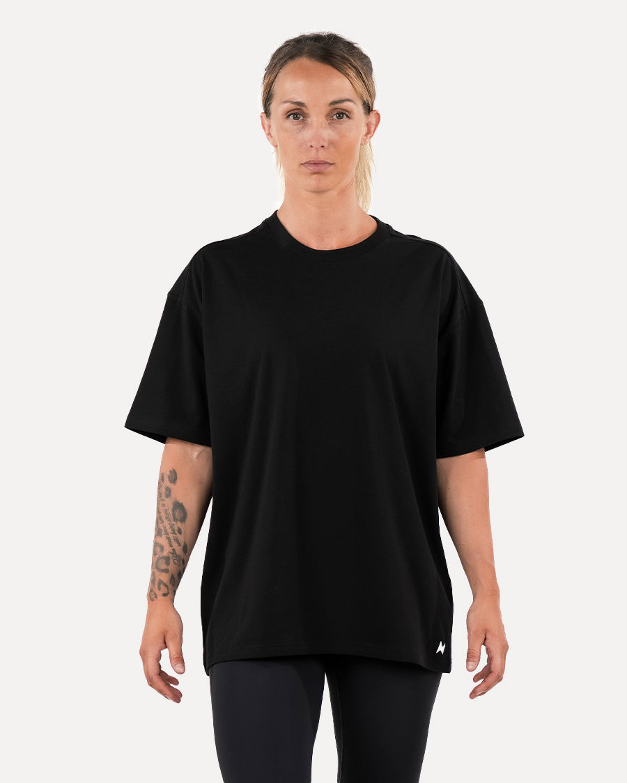 Unisex Basic Oversized T-shirt - Black
