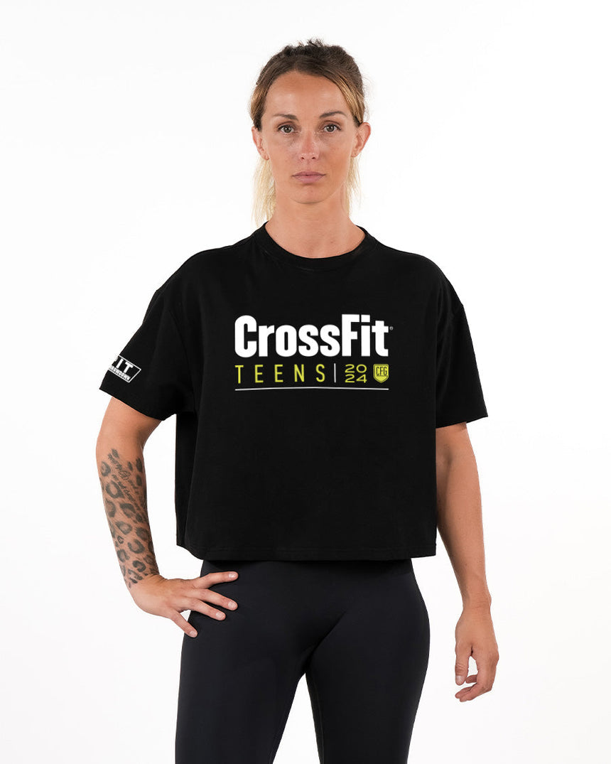 CrossFit® Games 2024 Teens Baggy Top - Women Patchwork collector oversized crop top
