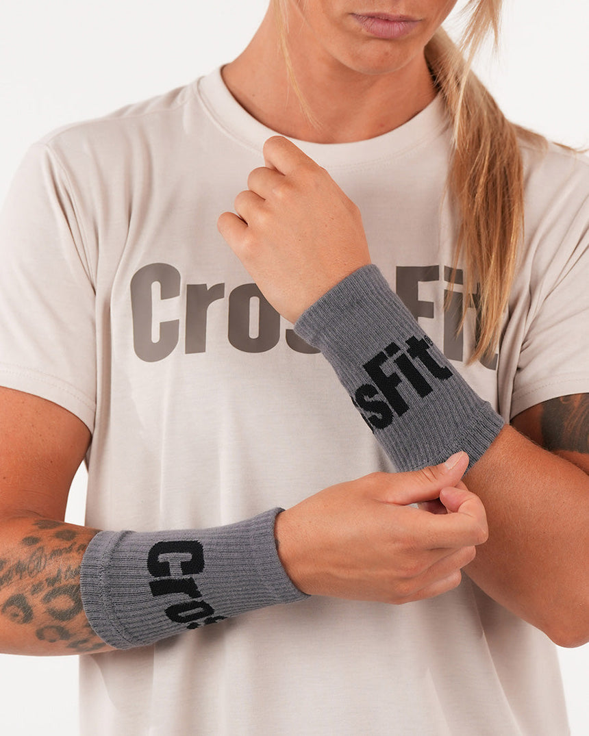 Crossfit® Unisex Knitted Wrist Bands - Gray