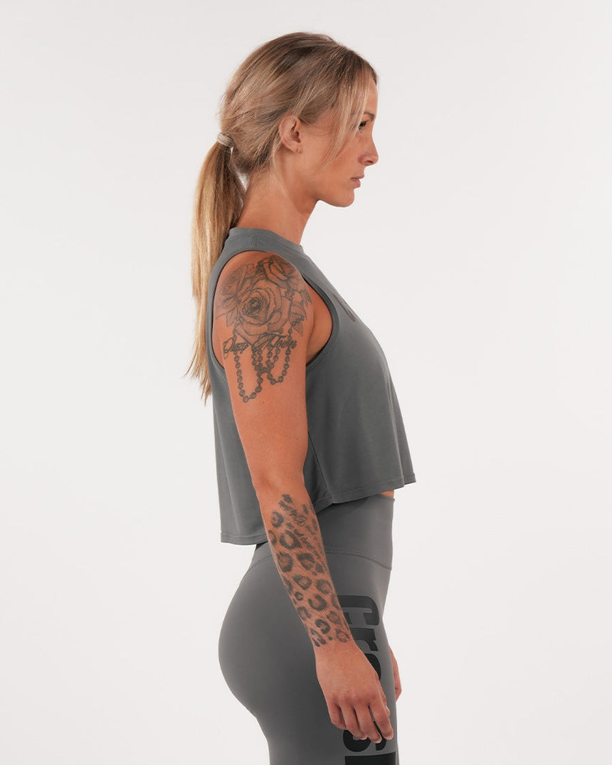 Women's CrossFit® Crop Tank - Grey