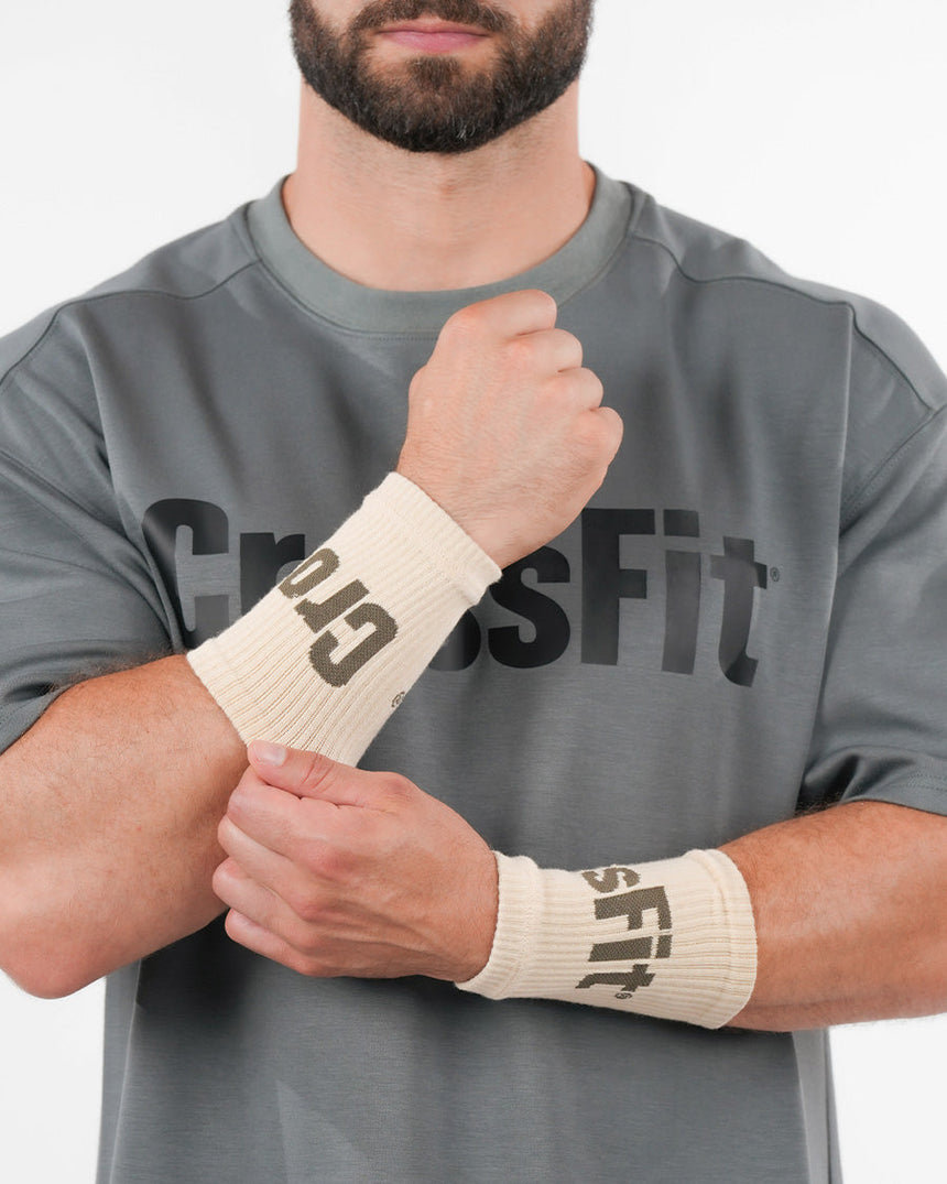 Crossfit® Unisex Knitted Wrist Bands - Beige