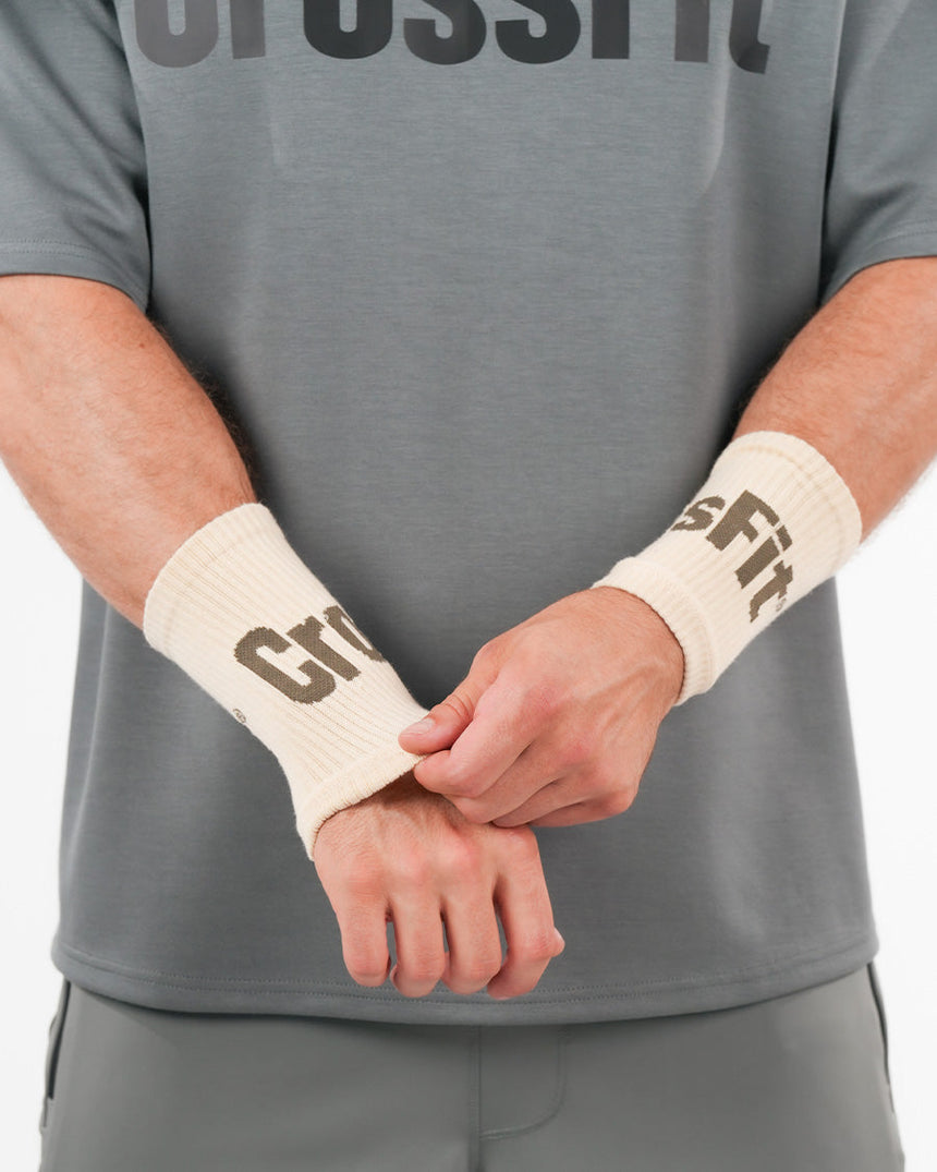 Crossfit® Unisex Knitted Wrist Bands - Beige