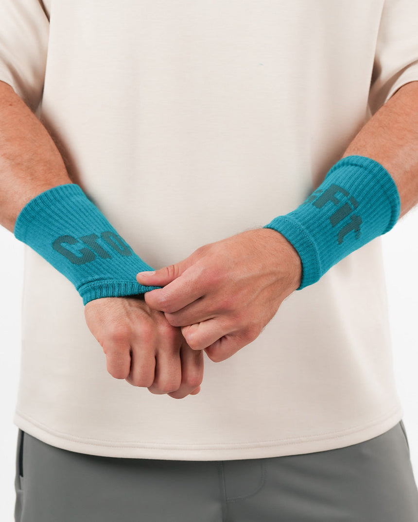 Crossfit® Unisex Knitted Wrist Bands - Emerald