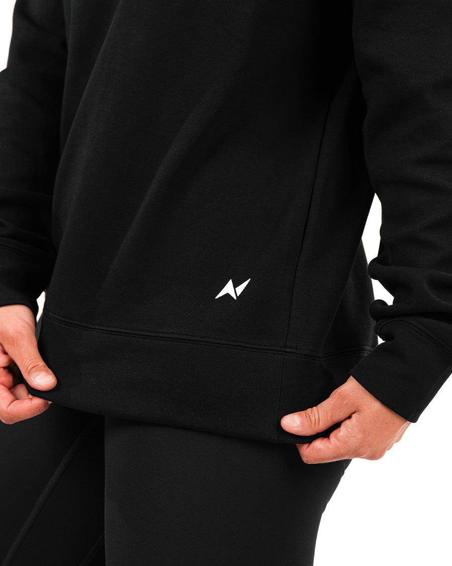 Unisex Basic Oversized Sweatshirt - Black