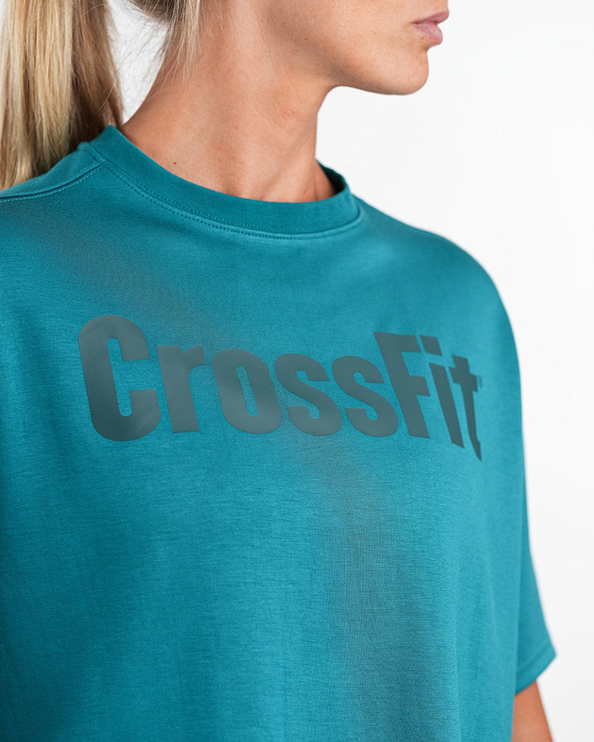 Women's CrossFit® Oversized Crop Top - Emerald