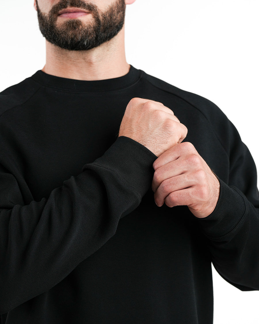 Unisex Basic Oversized Sweatshirt - Black