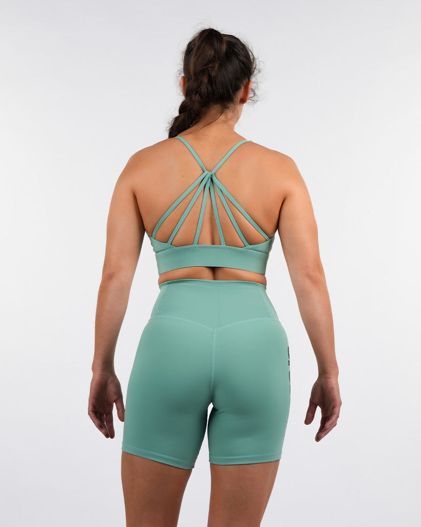 Women's CrossFit® High Waisted Shorts 6" - Green