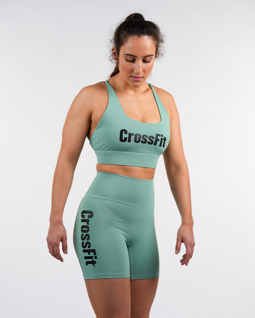 Women's CrossFit® High Waisted Shorts 6" - Green