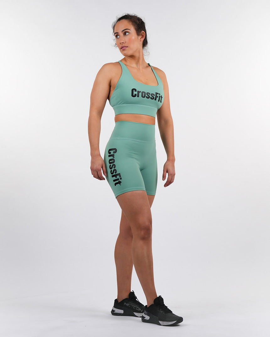 Women's CrossFit® High Waisted Shorts 6" - Green