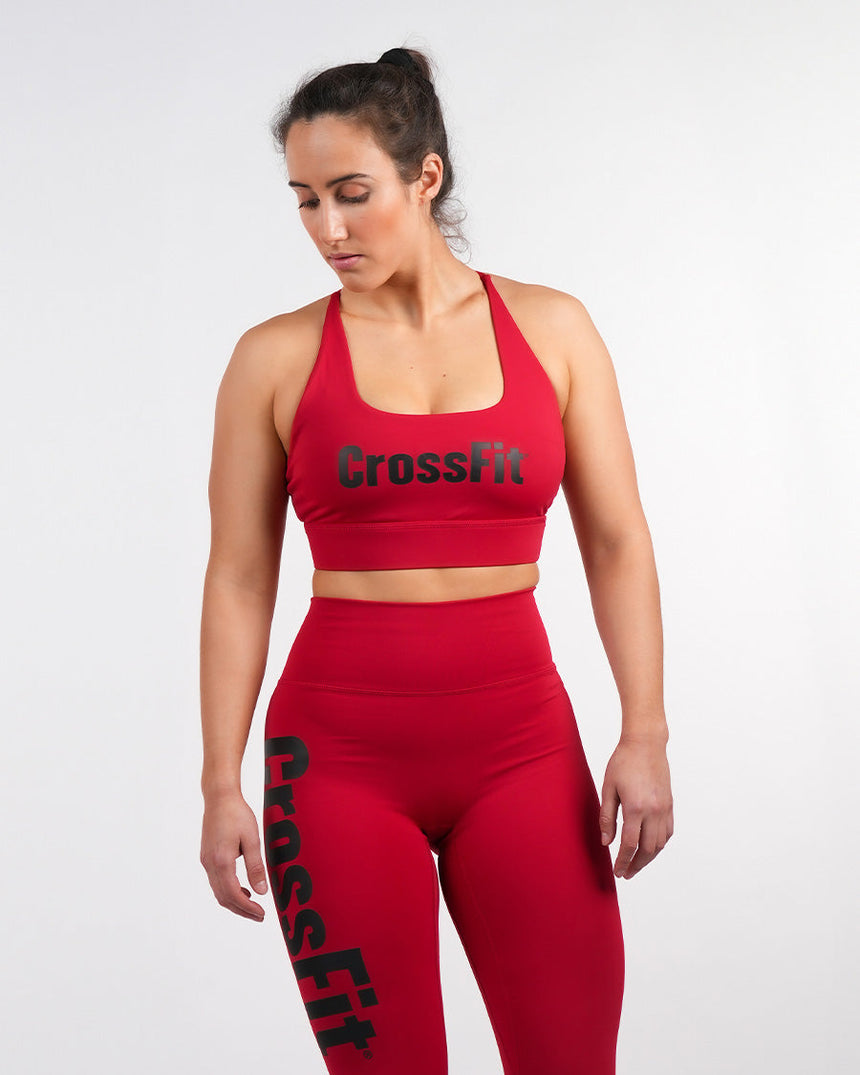 Women's CrossFit® Crossback Sports Bra - Red