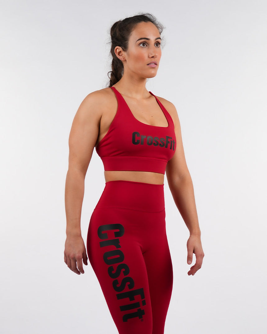 Women's CrossFit® Crossback Sports Bra - Red