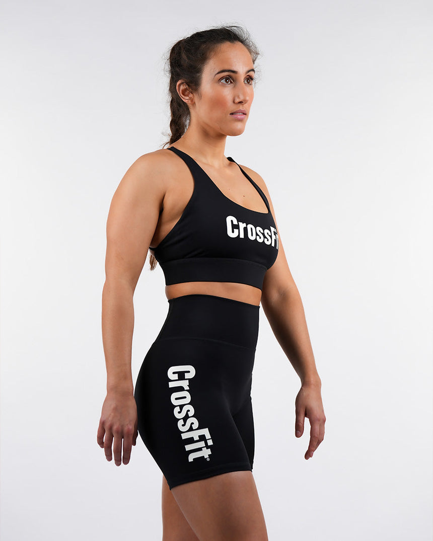 Women's CrossFit® Crossback Sports Bra - Black