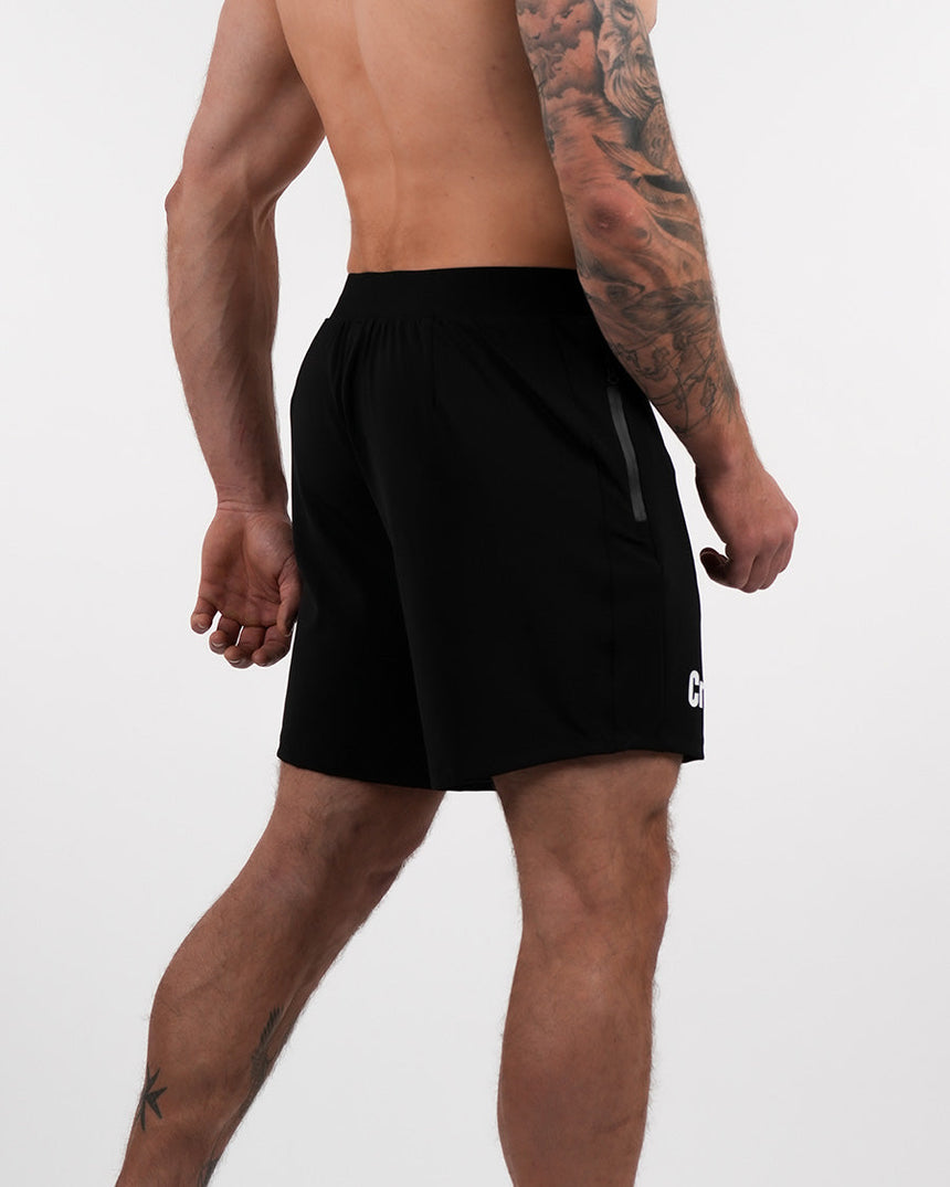 Men's CrossFit® Zipped Shorts 7" - Black