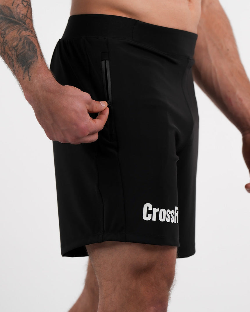 Men's CrossFit® Zipped Shorts 7" - Black