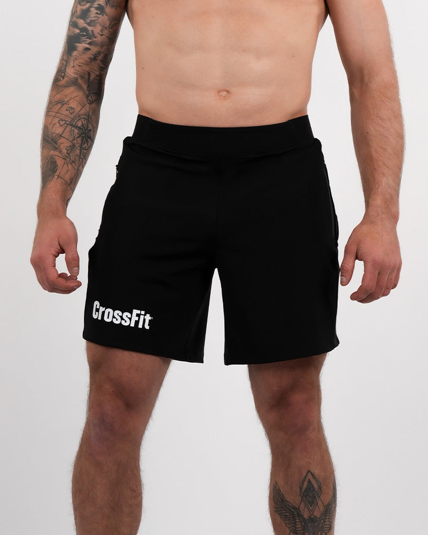 Men's CrossFit® Zipped Shorts 7" - Black