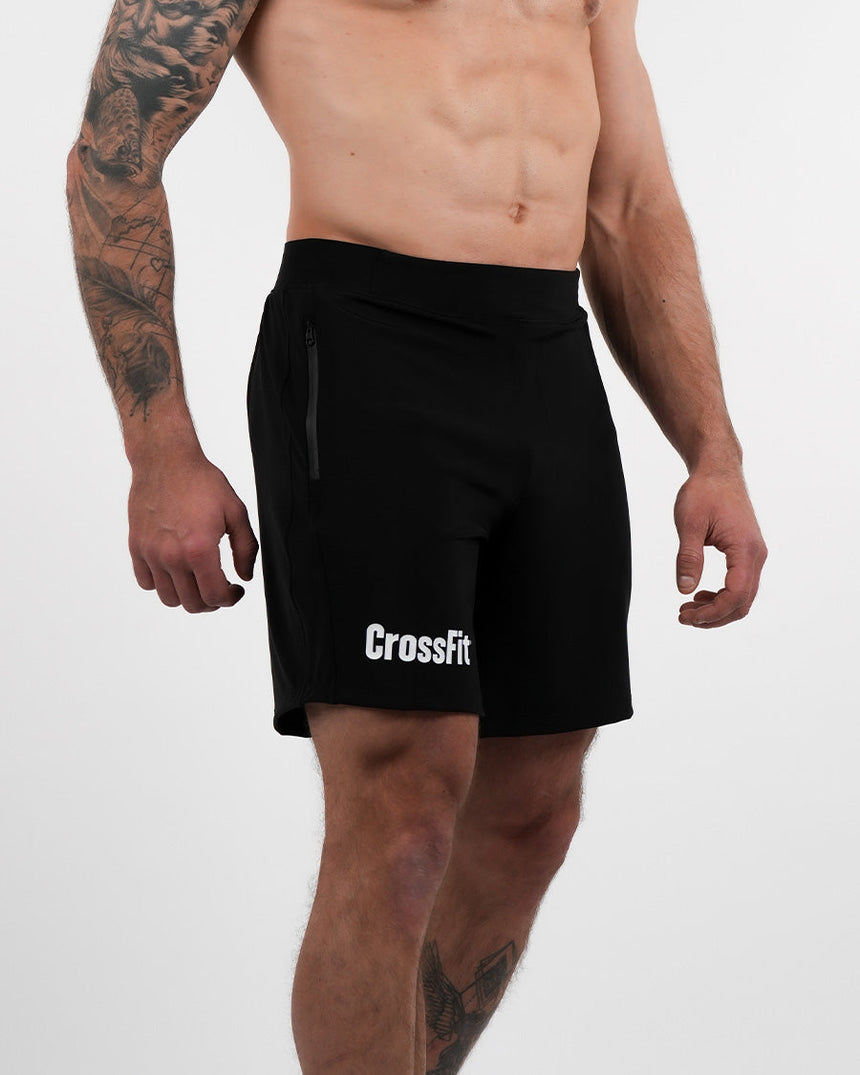 Men's CrossFit® Zipped Shorts 7" - Black