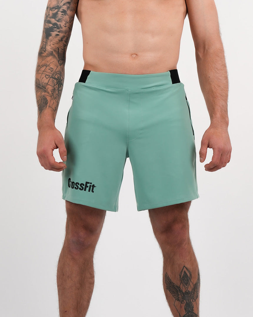 Men's CrossFit® Zipped Shorts 7" - Green