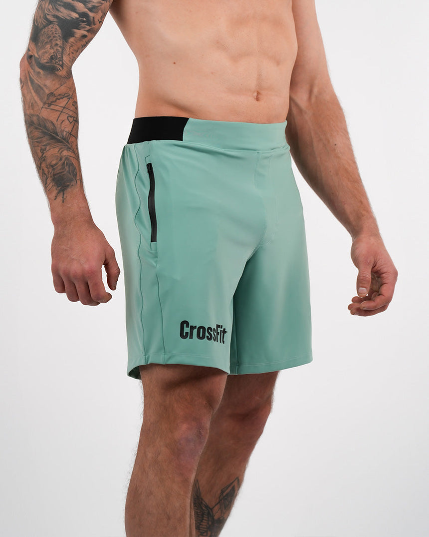 Men's CrossFit® Zipped Shorts 7" - Green