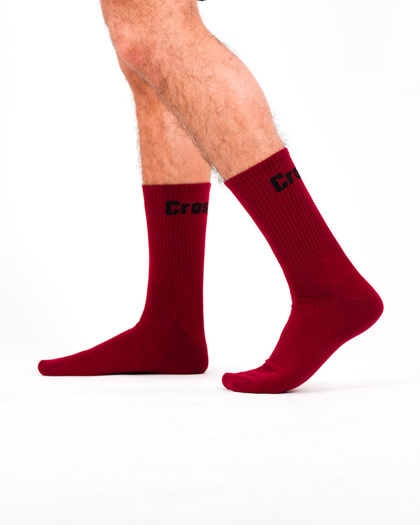 Crossfit® Mid-height Unisex Socks - Red