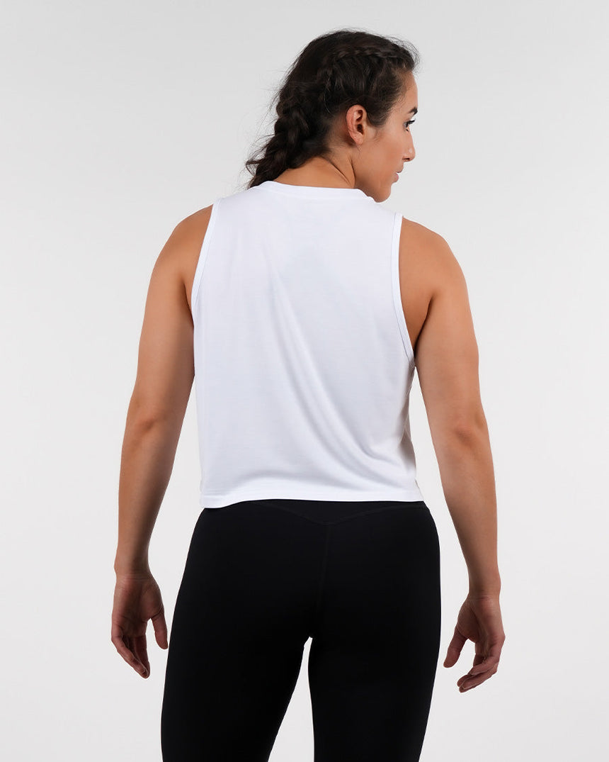 Women's CrossFit® Crop Tank - White
