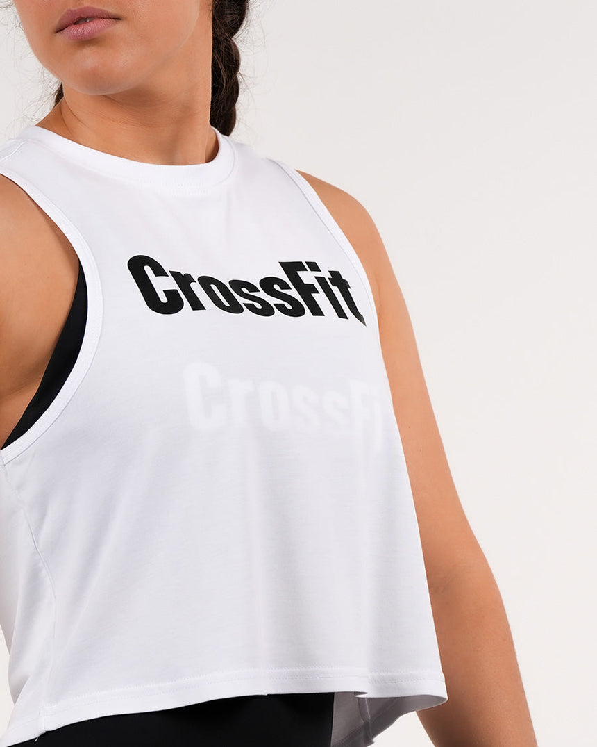 Women's CrossFit® Crop Tank - White