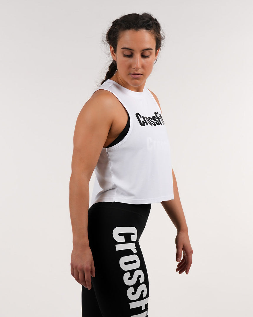 Women's CrossFit® Crop Tank - White