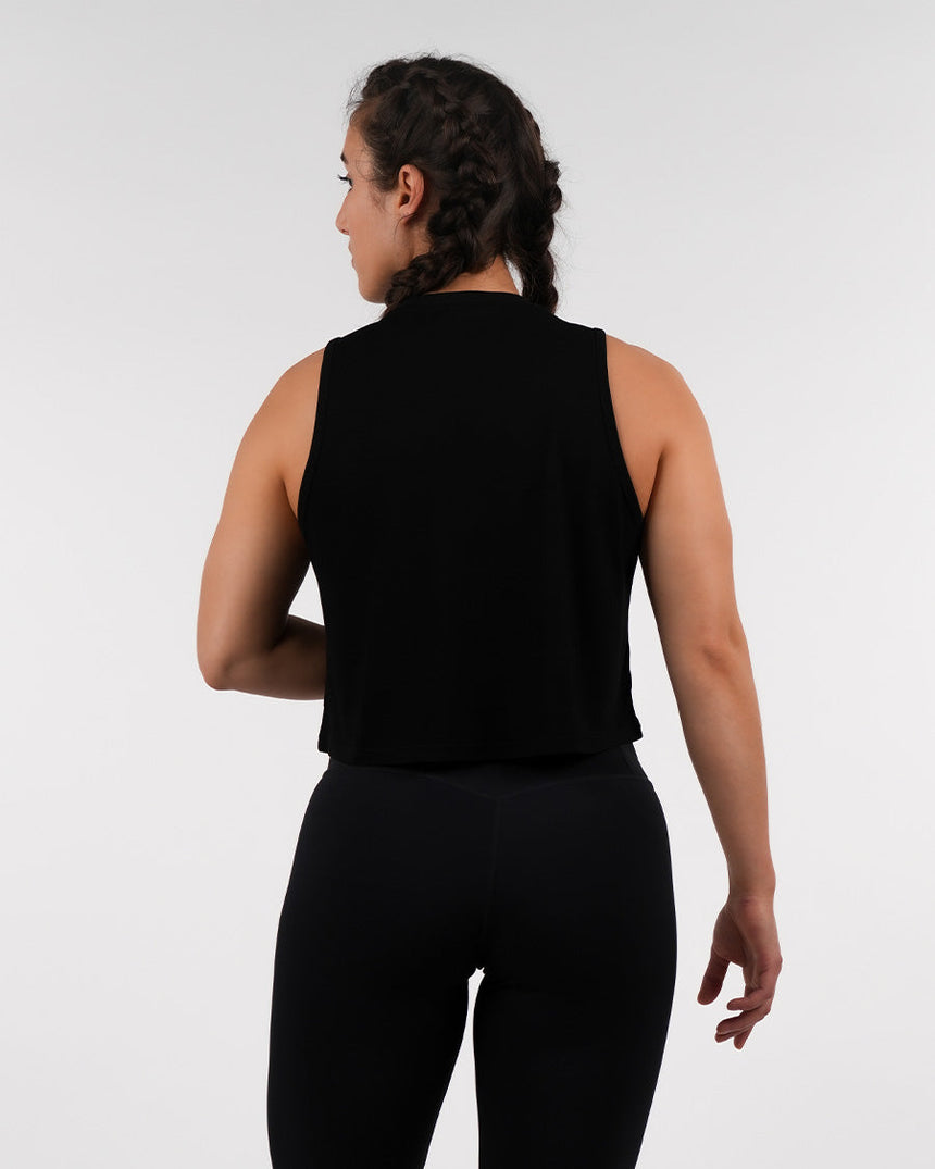 Women's CrossFit® Crop Tank - Black