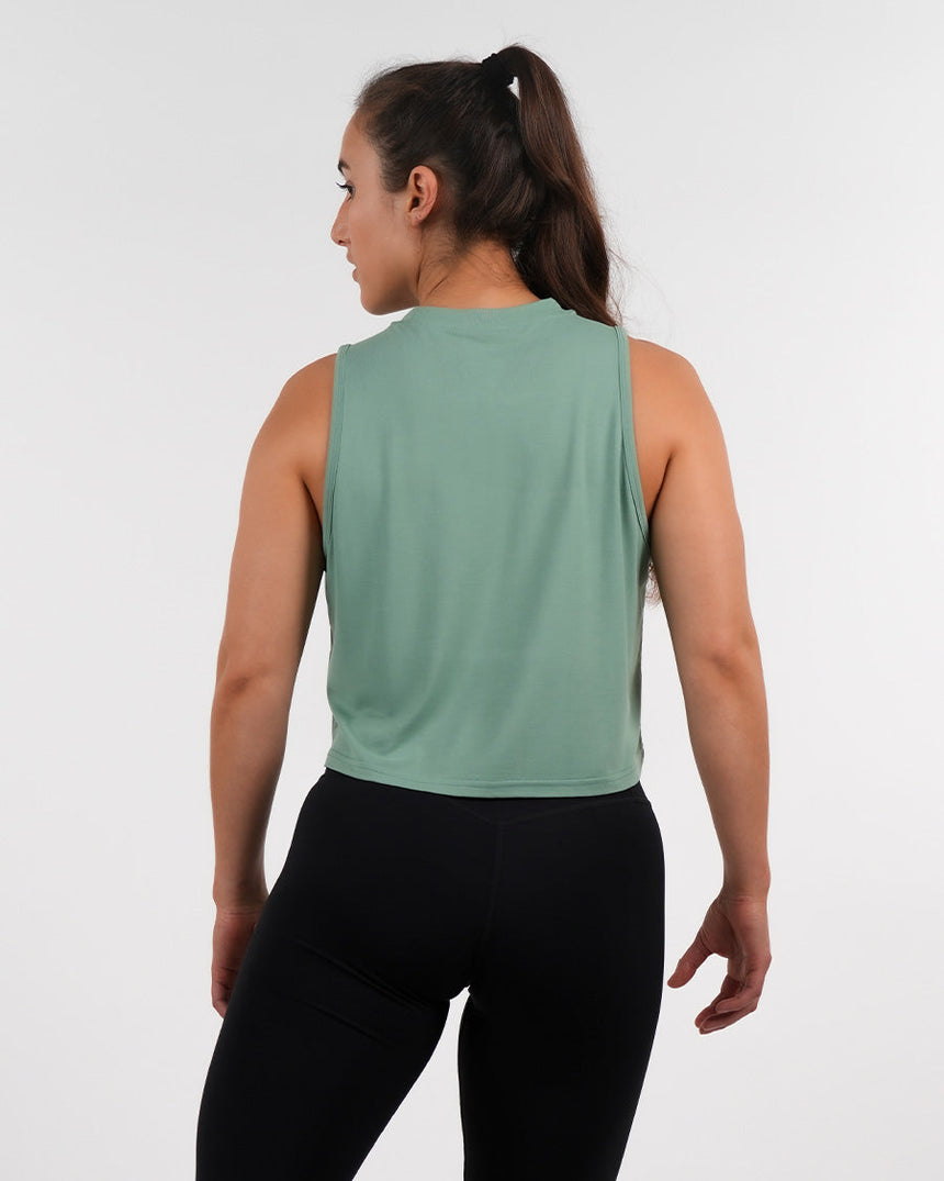 Women's CrossFit® Crop Tank - Green