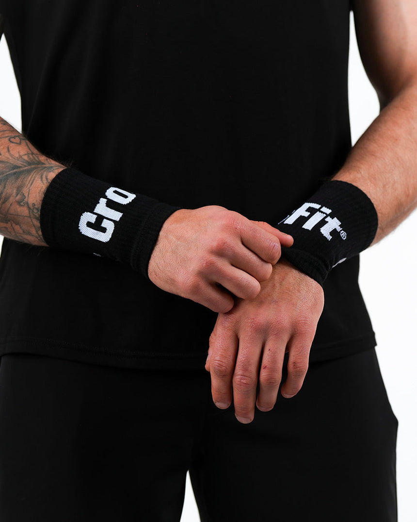 Crossfit® Unisex Knitted Wrist Bands - Black