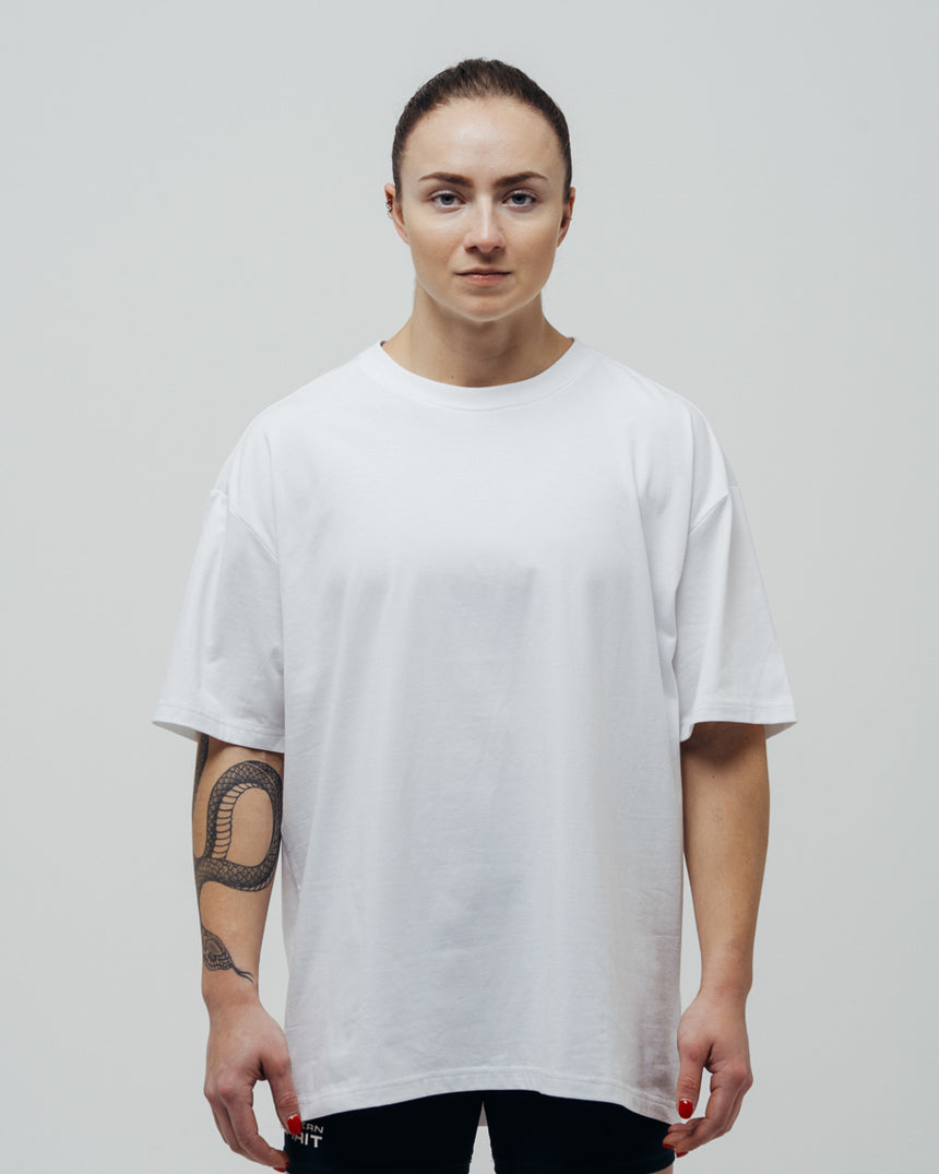 Unisex Basic Oversized T-shirt - White