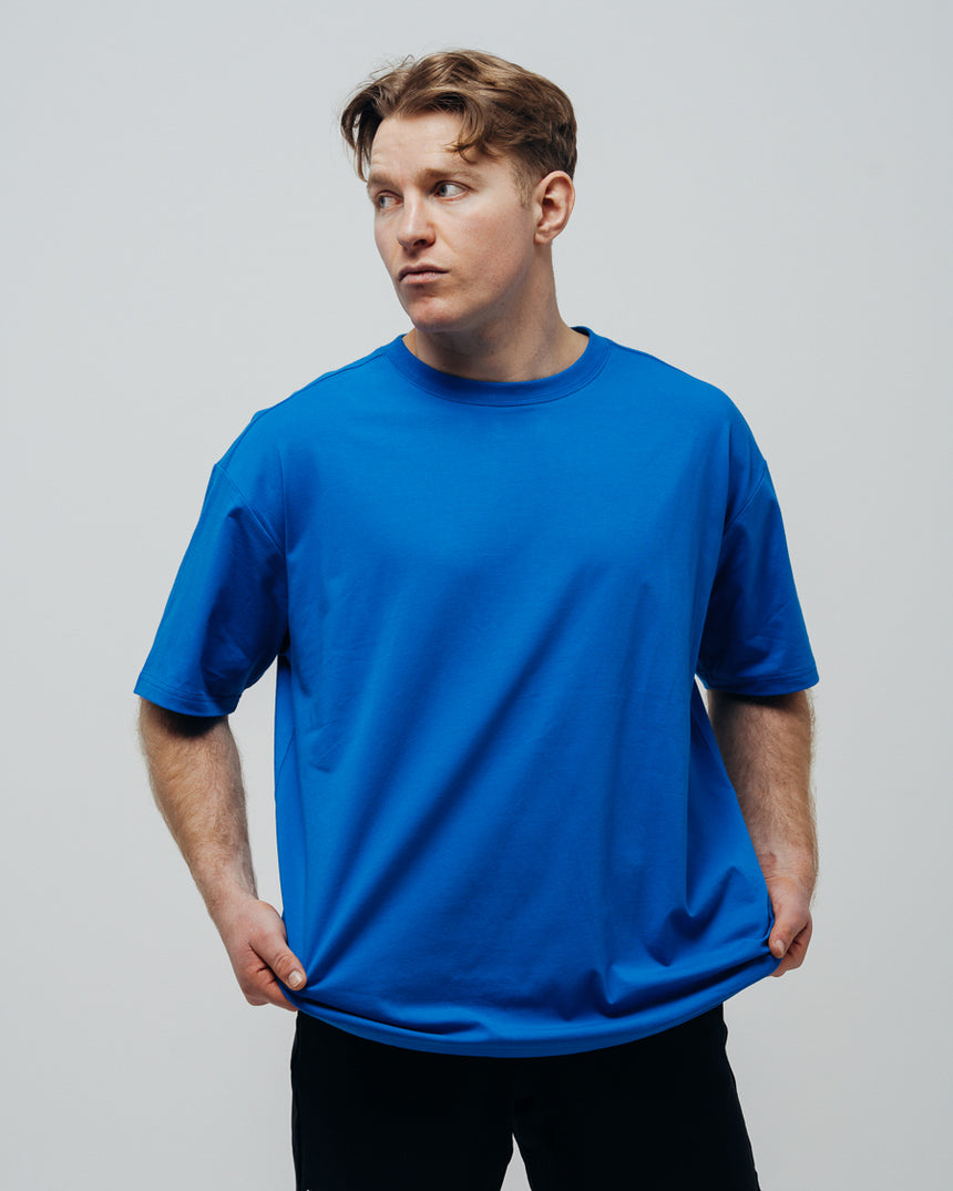 Unisex Basic Oversized T-shirt - Blue