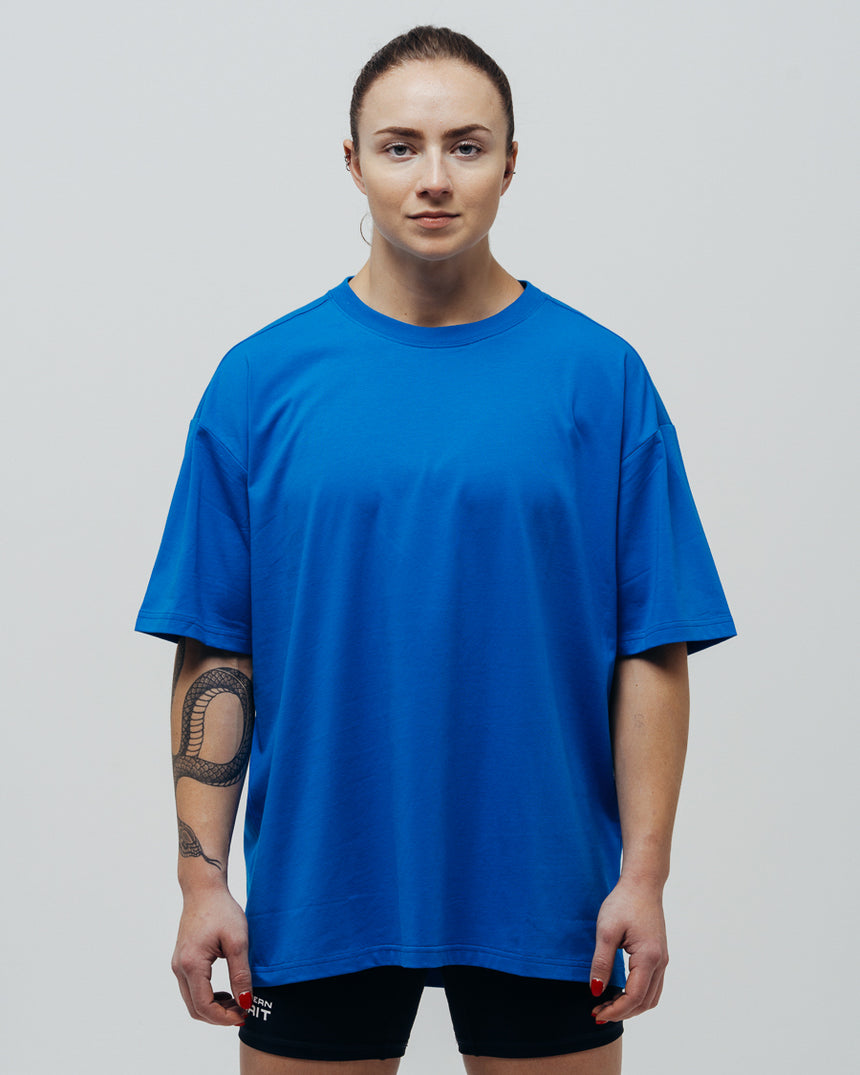Unisex Basic Oversized T-shirt - Blue