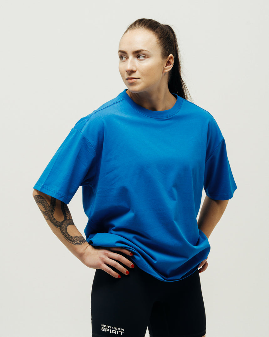 Unisex Basic Oversized T-shirt - Blue