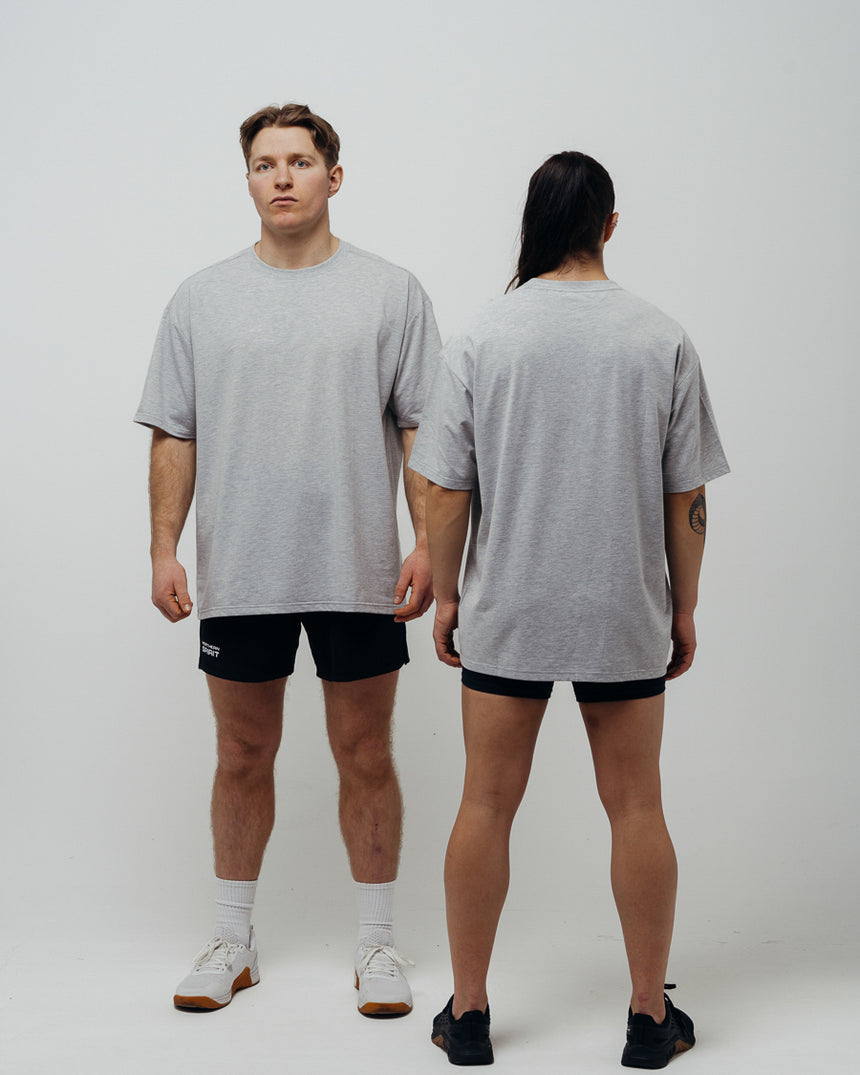 Unisex Basic Oversized T-shirt - Gray
