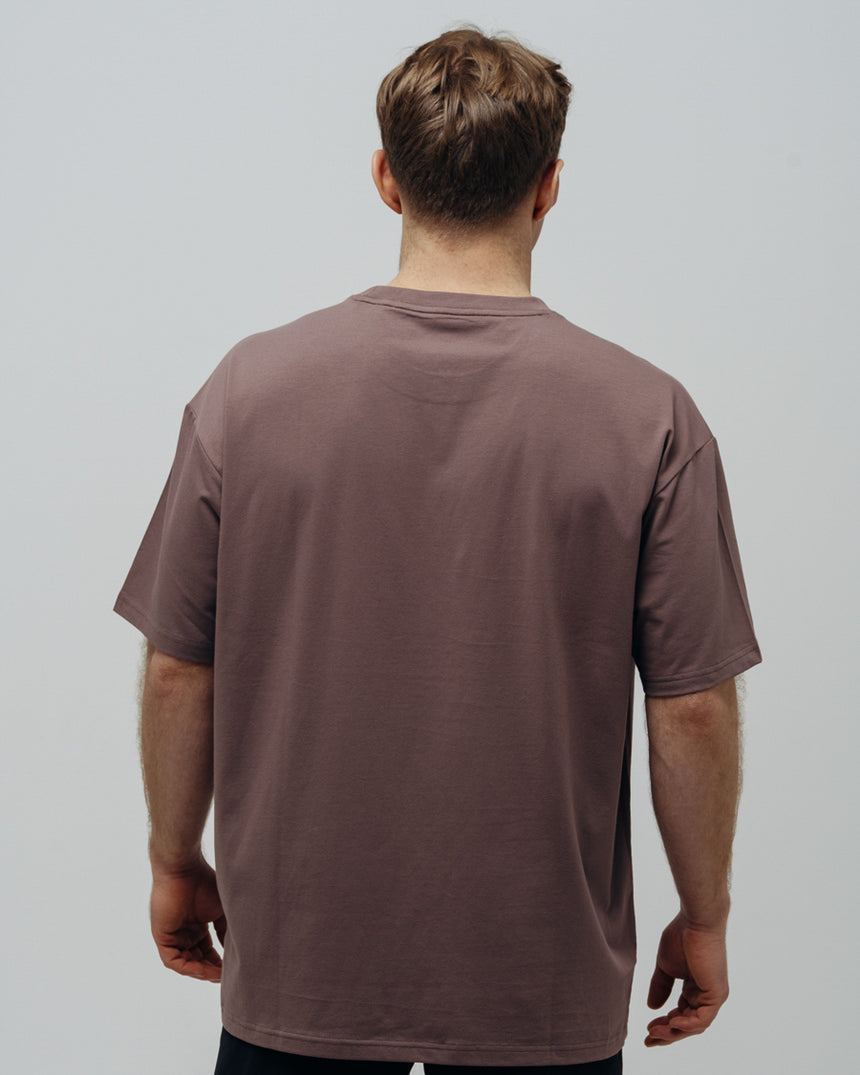 Unisex Basic Oversized T-shirt - Brown