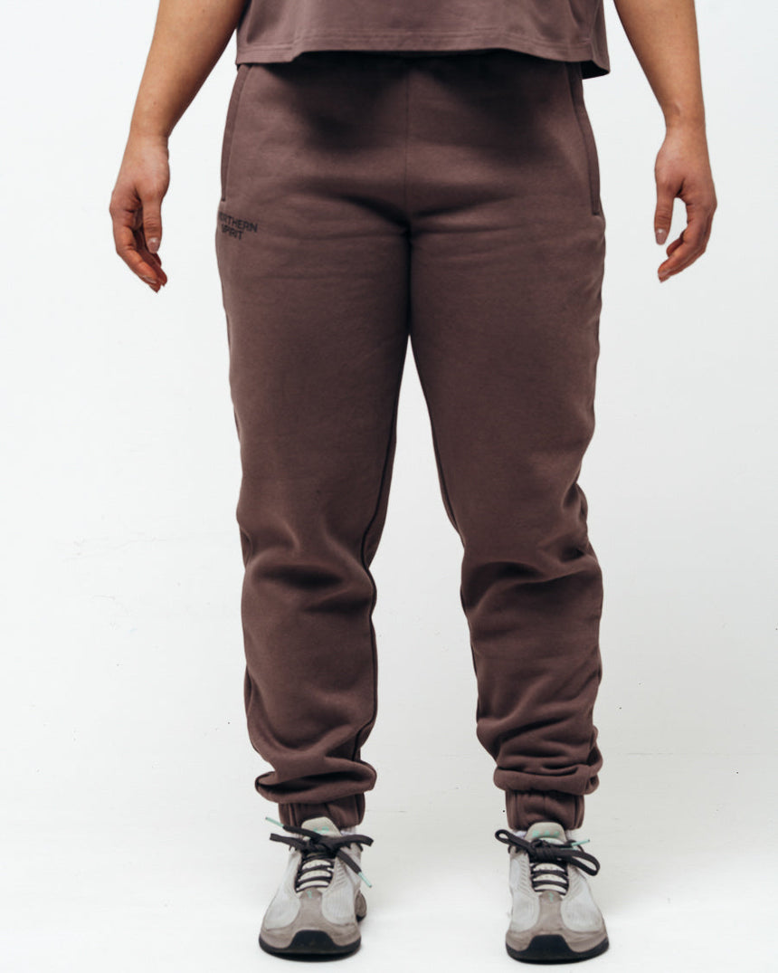 Women's Cozy Joggers - Brick Brown