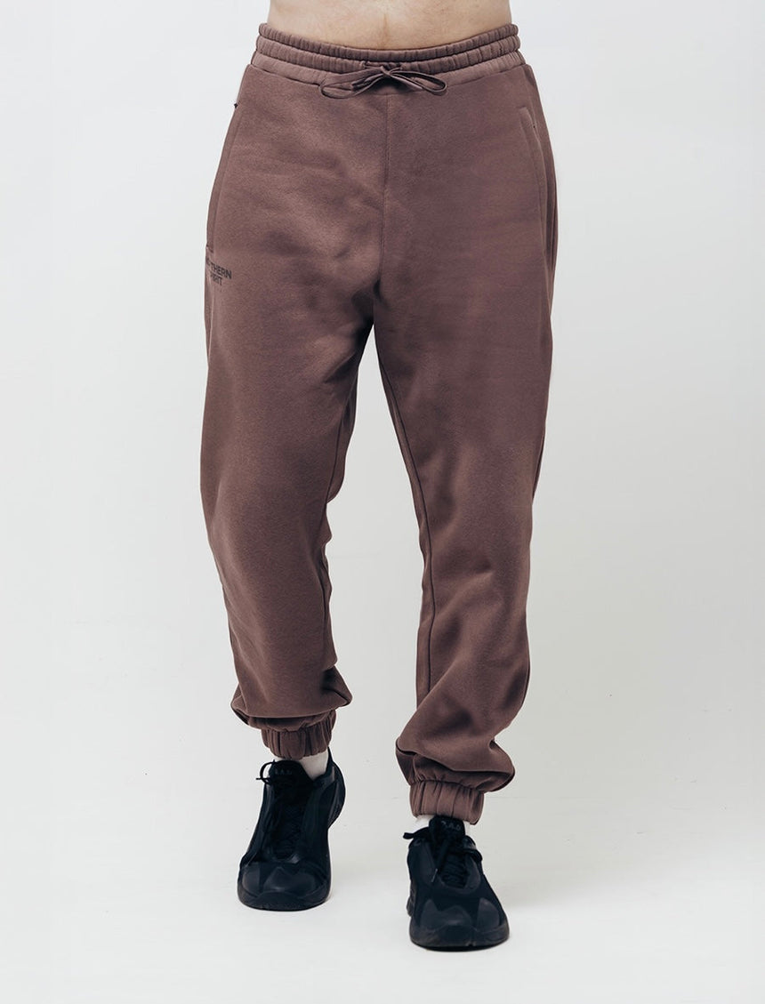 Men's Cozy Joggers - Brick Brown
