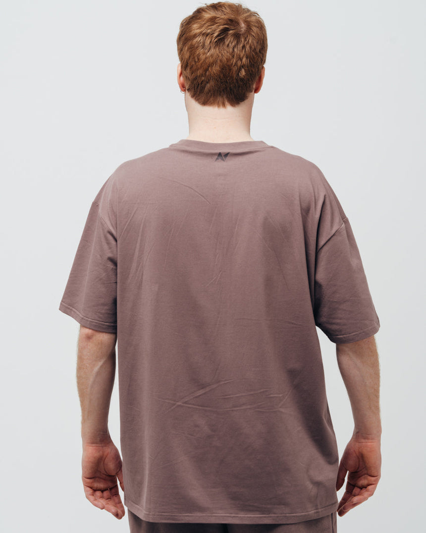 Unisex Cozy Oversized T-shirt - Brick Brown