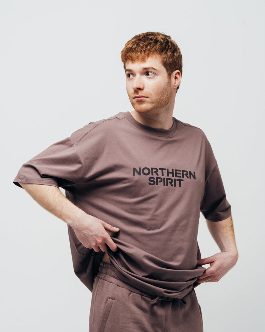 Unisex Cozy Oversized T-shirt - Brick Brown