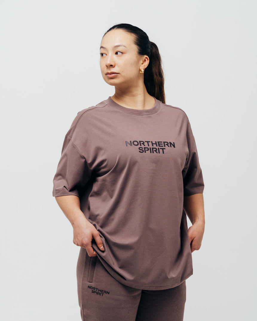 Unisex Cozy Oversized T-shirt - Brick Brown