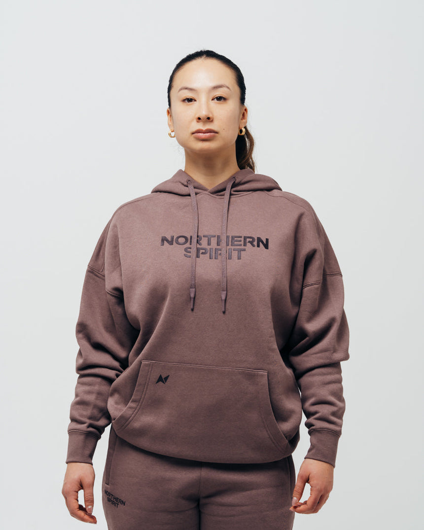 Unisex Cozy Oversized Hoodie - Brick Brown