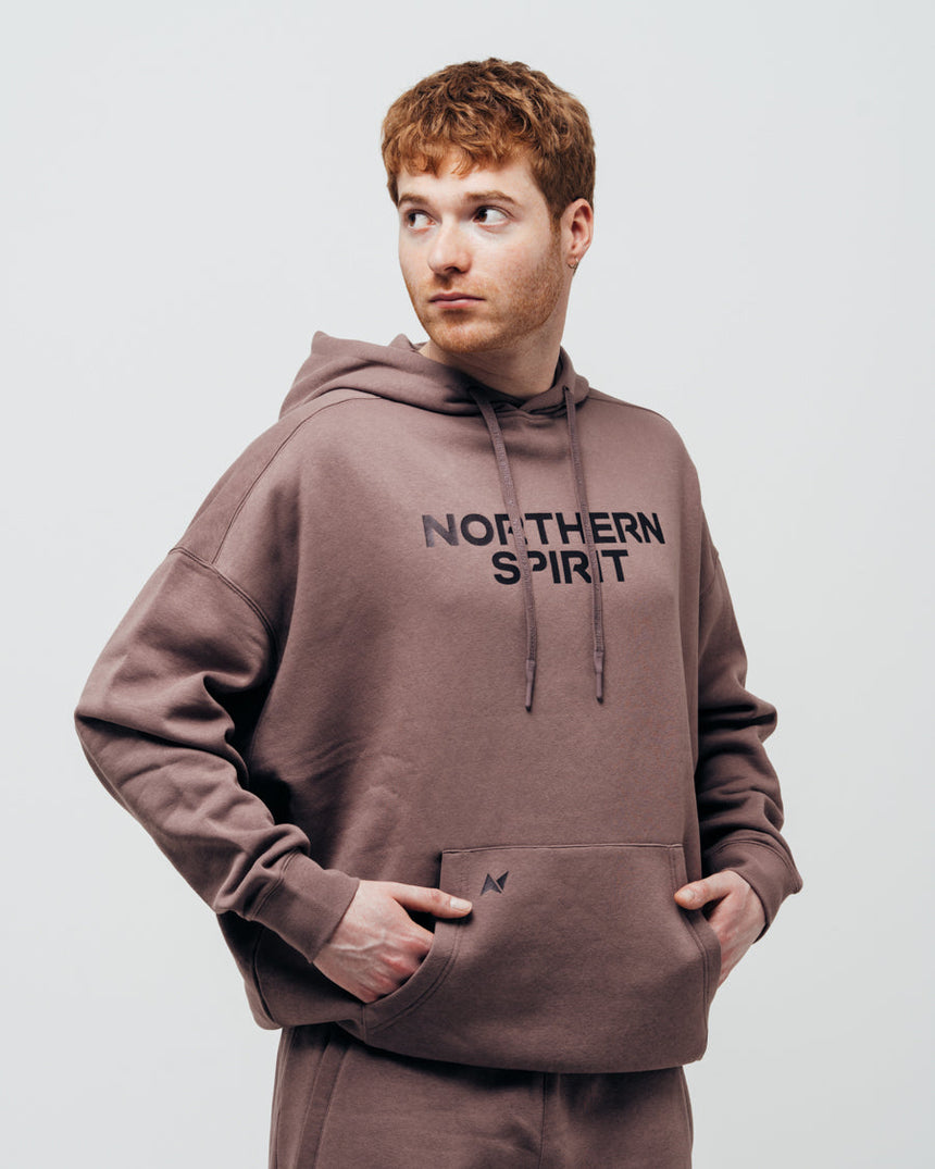 Unisex Cozy Oversized Hoodie - Brick Brown