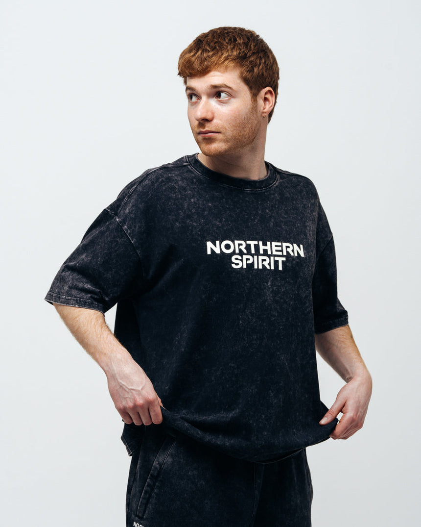Unisex Cozy Oversized T-shirt - Washed Black