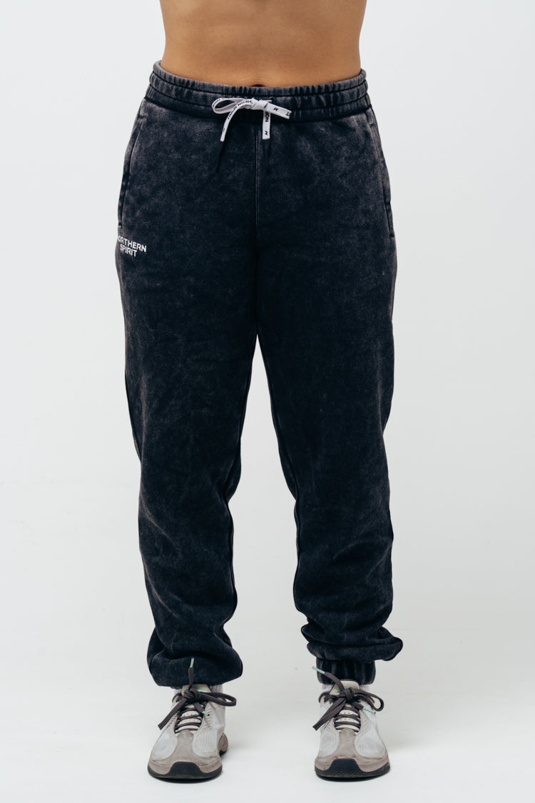 Women's Cozy Joggers - Washed Black