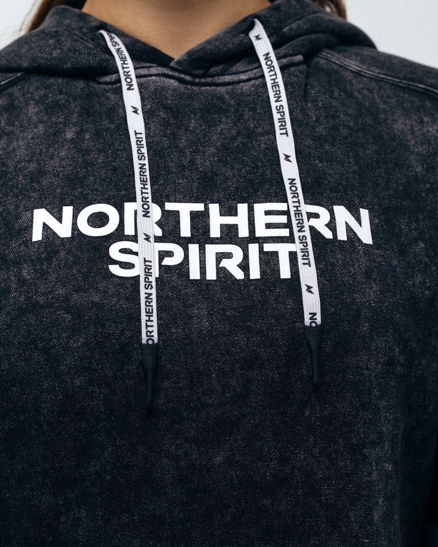 Unisex Cozy Oversized Hoodie - Washed Black