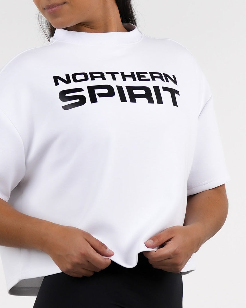 Women's NS Crop Tank - White