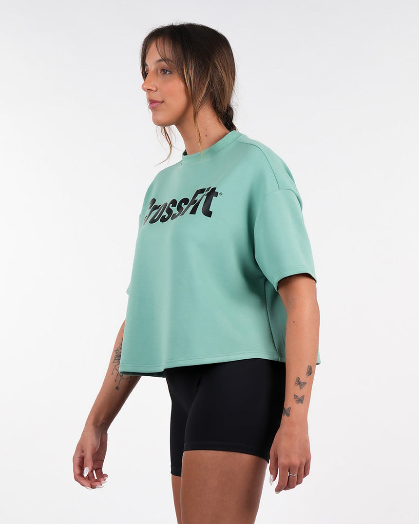Women's CrossFit® Oversized Crop Top - Green