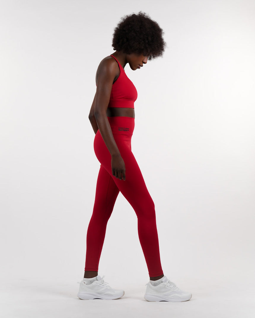 Women's NS Hight Waisted Leggings 27" - Red