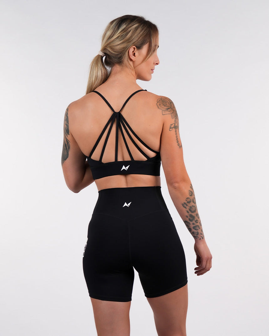 Women's NS Crossback Sports Bra - Black