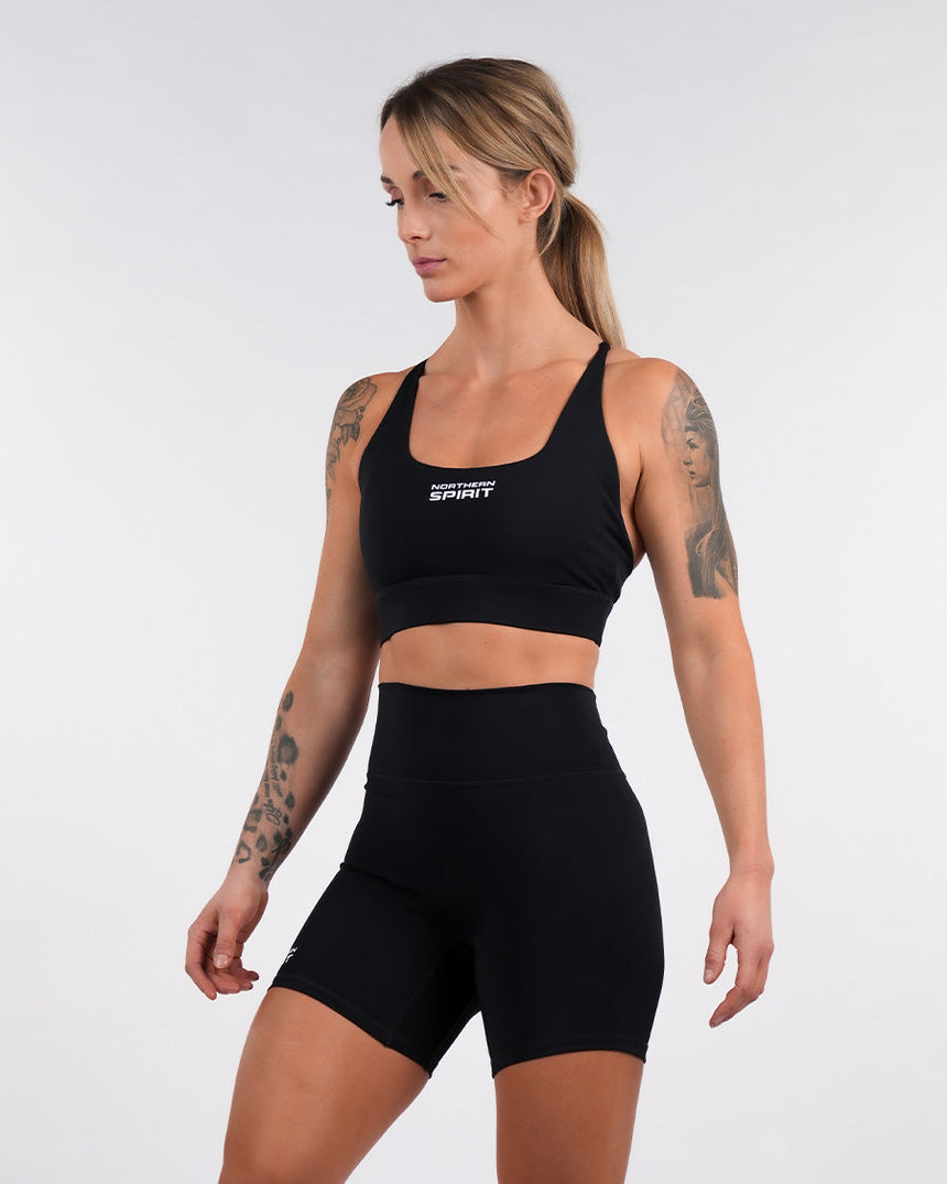 Women's NS Crossback Sports Bra - Black